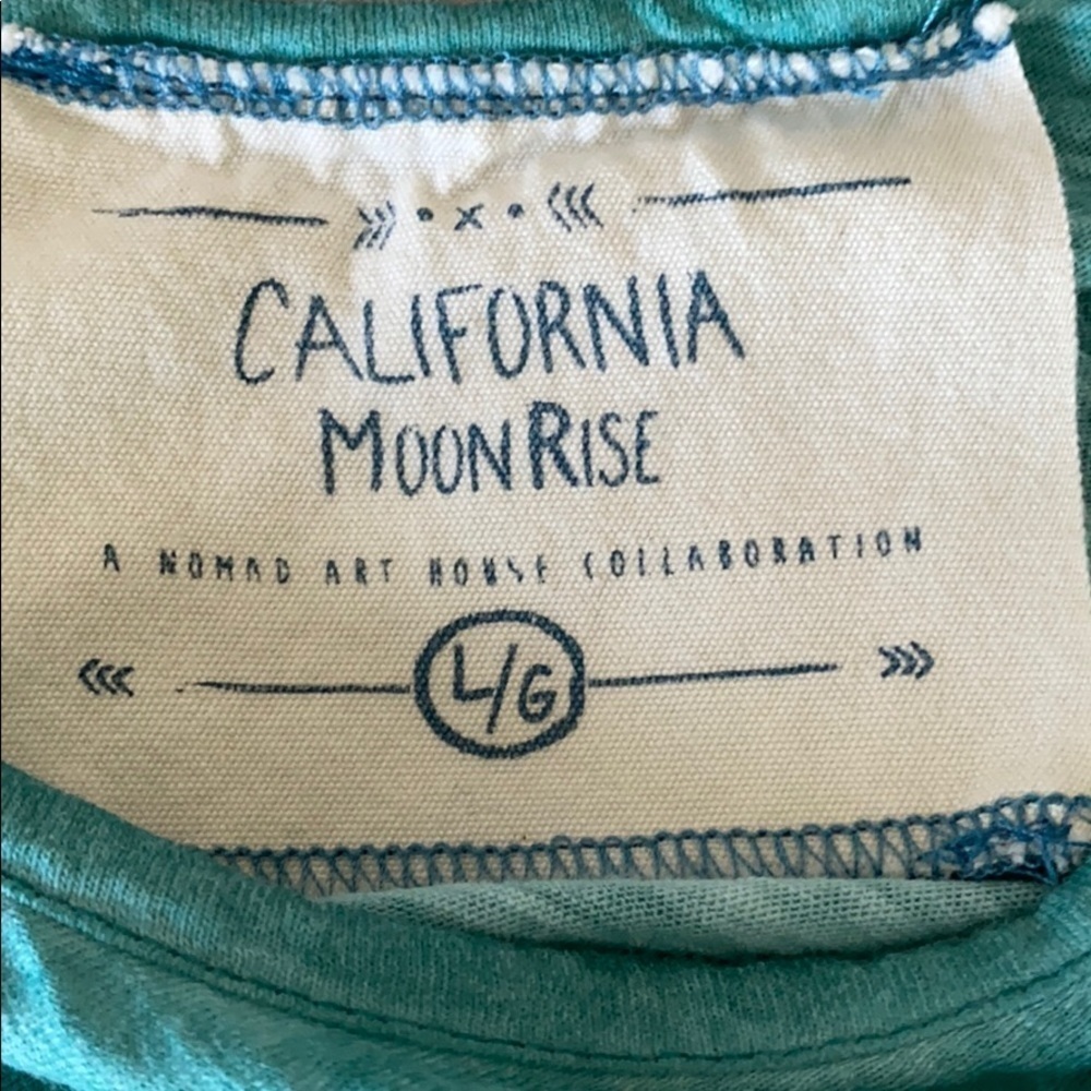 California Moonrise Boho Sharkbite Hem Top - Large - Picture 3 of 4